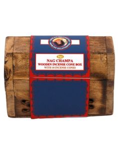 Wholesale Nag Champa Wooden Incense Cone Box With Cones 