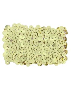 Pair Of Sequin Wide Wristbands (5cm) - Gold