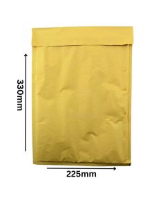 Peel & Seal Gold Padded Envelopes 225mm x 330mm 