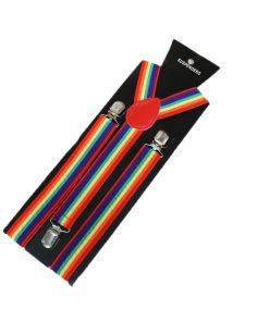 Wholesale Printed Fashion Braces - Rainbow Print 