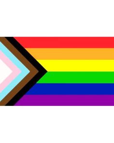 Rainbow Progress Pride Flag - 3ft x 2ft