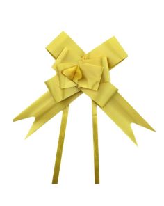 Pull Bow Gold Ribbon - 30mm (Pack of 10)