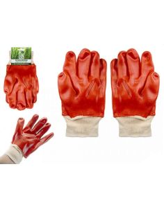 Wholesale Red Dipped Work Gloves With Seamless Knitted Liner 
