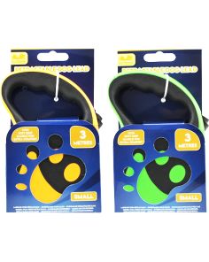 Retractable Dog Lead - 3 Metre(Assorted Colours)