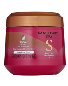 Wholesale Sanctuary Spa Ruby Oud Natural Oils Coffee Scrub 300g
