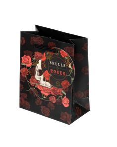 Wholesale Skulls and Roses Red Roses Gift Bag - Small