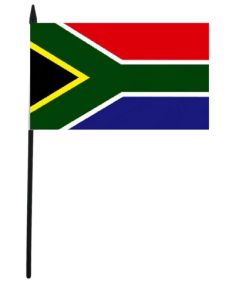 South Africa Hand Flag - 12" x 18"