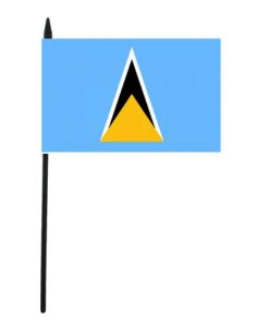 Saint Lucia Hand Flag - 12" x 18"