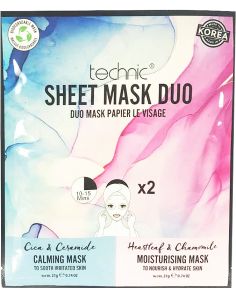 Wholesale Technic Calming & Moisturising Sheet Mask Duo - 24pcs 