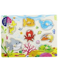 Wooden Under The Sea Matching Educational Toy/Puzzle 