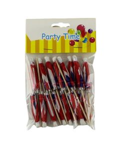 Union Jack Flag Parasol Cocktail Sticks (Pack of 12)