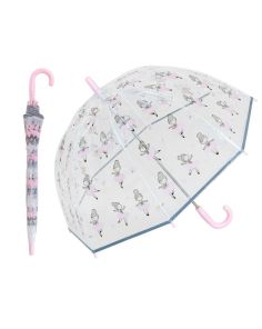 Wholesale Children's Ballerina Print Dome Umbrella