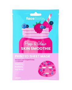 Wholesale Face Facts Prep & Glow Skin Smoothie Printed Sheet Mask 