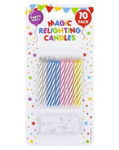 Wholesale Magic Re-Lighting Candles With Holders - Pack of 10