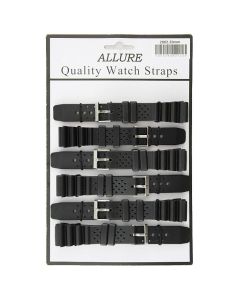 Wholesale Allure Casio Replacement Watch Straps - Black - 20mm