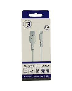Wholesale C3 1m Data Charging Micro USB Cable - White