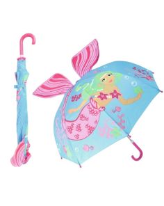 Wholesale Children's Mermaid Design 3D Umbrella 