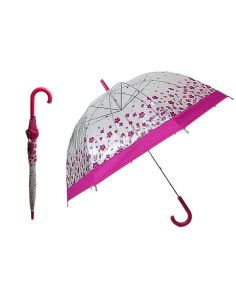 Wholesale Clear Dome Umbrella - Assorted Colours & Designs