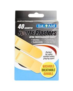 Wholesale First Aid Sports Plasters - 40 Assorted 
