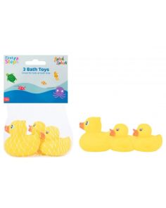 Wholesale First Steps Vinyl Duck Family Bath Toys (3 Pack)