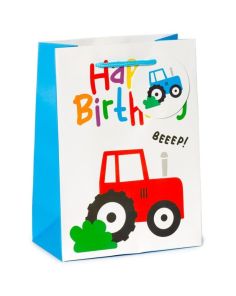 Wholesale Happy Birthday Little Tractors Gift Bag - Medium