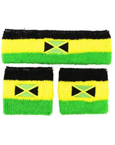 Wholesale Head & Wrist Sweatbands - Jamaica