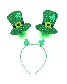 Wholesale Irish Hat with Clover Leaf Head Bopper