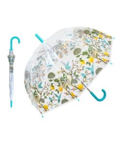 Wholesale Lemon Tree Print Auto Wind Resistant Dome Umbrella With Crook Handle