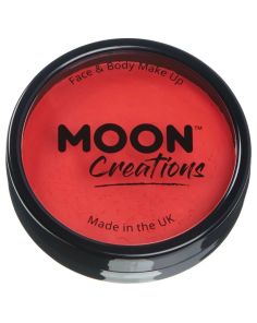Wholesale Moon Creations Face & Body Paint Cake Pot - Bright Red 