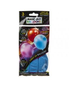 Wholesale Solid Colour Light Up Balloons - Assorted  