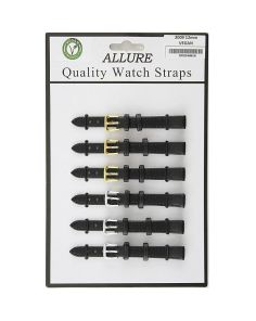 Wholesale Allure Plain Vegan Friendly Watch Straps - Assorted Colours - 12mm 