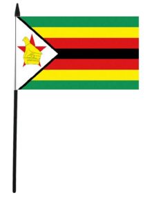 Zimbabwe Hand Flag - 12" x 18"